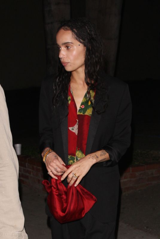 ZOE KRAVITZ at Delilah Restaurant in West Hollywood 03/31/208
