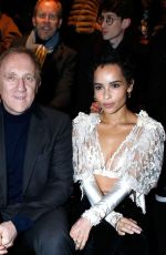 ZOE KRAVITZ at Saint Laurent Show at Paris Fashion Week 02/27/2018