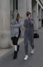 ABBY CHAMPION and CAMBRIE SCHRODER Out in Paris 03/31/2018