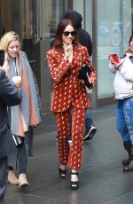 ABIGAIL SPENCER Leaves SiriusXM Studios in New York 04/04/2018