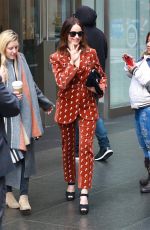 ABIGAIL SPENCER Leaves SiriusXM Studios in New York 04/04/2018