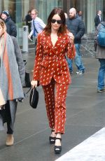 ABIGAIL SPENCER Leaves SiriusXM Studios in New York 04/04/2018