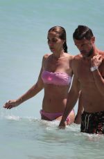 ADRIANA FOSSA and Paolo Maldini at a Beach in Miami 04/16/2018