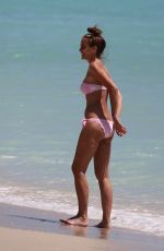ADRIANA FOSSA and Paolo Maldini at a Beach in Miami 04/16/2018