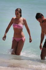 ADRIANA FOSSA and Paolo Maldini at a Beach in Miami 04/16/2018