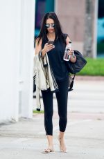 ADRIANA LIMA Arrives at a Gym in Miami Beach 04/12/2018