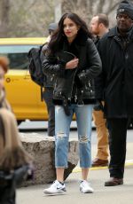 ADRIANA LIMA on the Set of a Maybelline Commercial in New York 04/17/2018