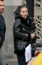 ADRIANA LIMA on the Set of a Maybelline Commercial in New York 04/17/2018