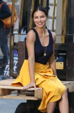 ADRIANA LIMA on the Set of a Photoshoot in New York 04/20/2018