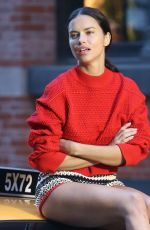 ADRIANA LIMA on the Set of a Photoshoot in New York 04/20/2018