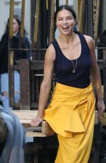 ADRIANA LIMA on the Set of a Photoshoot in New York 04/20/2018