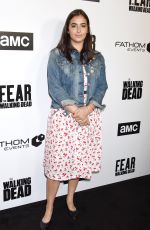 ALANNA MASTERSON at FYC The Walking Dead and Fear the Walking Dead in Los Angeles 04/15/2018