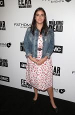 ALANNA MASTERSON at FYC The Walking Dead and Fear the Walking Dead in Los Angeles 04/15/2018
