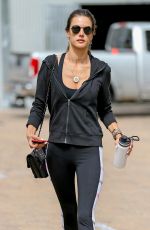 ALESSANDRA AMBROSIO Arrives at Pilates Class in Malibu 04/25/2018