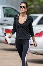 ALESSANDRA AMBROSIO Arrives at Pilates Class in Malibu 04/25/2018