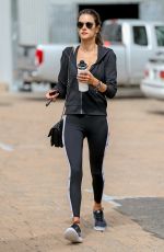 ALESSANDRA AMBROSIO Arrives at Pilates Class in Malibu 04/25/2018