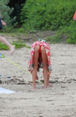 ALESSANDRA AMBROSIO in Red Bikini at a Beach in Hawaii 04/07/2018