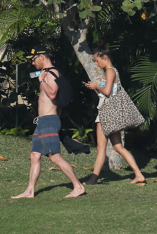 ALICIA VIKANDER and Michael Fassbender on Vacation in Puerto Vallarta 04/01/2018