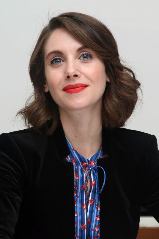 ALISON BRIE at Glow Press Conference in Los Angeles 04/16/2018