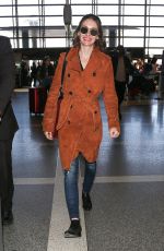 ALISON BRIE at LAX Airport in Los Angeles 04/16/2018