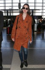 ALISON BRIE at LAX Airport in Los Angeles 04/16/2018