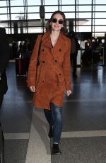 ALISON BRIE at LAX Airport in Los Angeles 04/16/2018