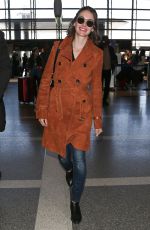ALISON BRIE at LAX Airport in Los Angeles 04/16/2018