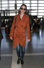 ALISON BRIE at LAX Airport in Los Angeles 04/16/2018