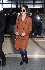 ALISON BRIE at LAX Airport in Los Angeles 04/16/2018