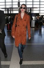 ALISON BRIE at LAX Airport in Los Angeles 04/16/2018