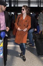 ALISON BRIE at LAX Airport in Los Angeles 04/16/2018