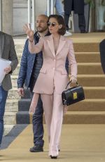 ALISON BRIE Leaves Her Hotel in Rome 04/18/2018