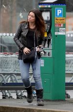 ALISON KING Out Shopping in Wilmslow 04/02/2018