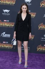 ALYCIA DEBNAM-CAREY at Avengers: Infinity War Premiere in Los Angeles 04/23/2018