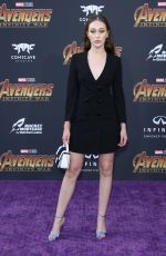 ALYCIA DEBNAM-CAREY at Avengers: Infinity War Premiere in Los Angeles 04/23/2018