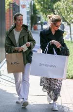 AMANDA PEET and SARAH PAULSON Shopping at Zimmermann in West Hollywood 04/19/2018