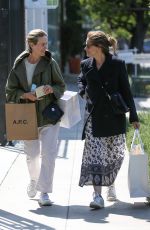 AMANDA PEET and SARAH PAULSON Shopping at Zimmermann in West Hollywood 04/19/2018