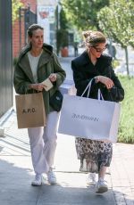 AMANDA PEET and SARAH PAULSON Shopping at Zimmermann in West Hollywood 04/19/2018