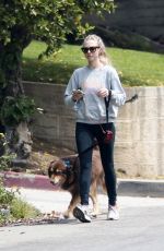 AMANDA SEYFRIED Out with Her Dog Finn in Los Angeles 04/05/2018