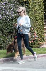 AMANDA SEYFRIED Out with Her Dog Finn in Los Angeles 04/05/2018