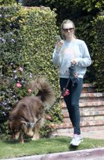 AMANDA SEYFRIED Out with Her Dog Finn in Los Angeles 04/05/2018