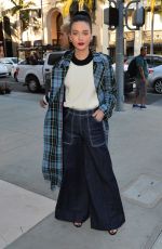 AMANDA STEELE Arrives at a Party at Rodeo Drive Burberry Store in Beverly Hills 04/18/2018