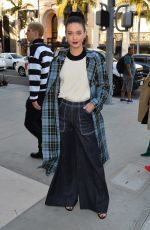 AMANDA STEELE Arrives at a Party at Rodeo Drive Burberry Store in Beverly Hills 04/18/2018