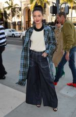 AMANDA STEELE Arrives at a Party at Rodeo Drive Burberry Store in Beverly Hills 04/18/2018