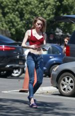 AMBER HEARD on the Set of Gully in Los Angeles 03/28/2018