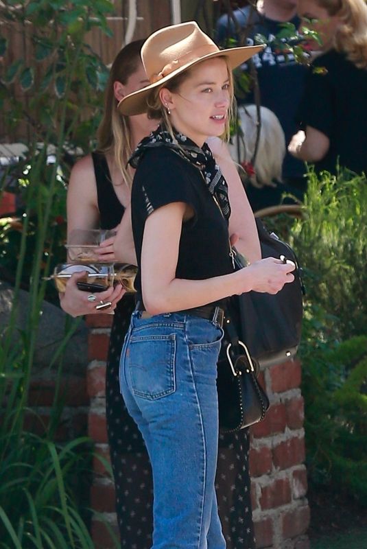 AMBER HEARD Out for Lunch in Los Feliz 04/14/2018