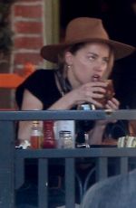 AMBER HEARD Out for Lunch in Los Feliz 04/14/2018