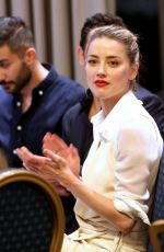 AMBER HEARD Speaks to Associated Press after Meeting with Syrian Refugees 04/05/2018