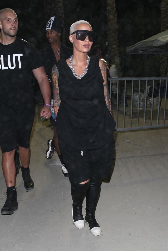 AMBER ROSE at Coachella Music and Arts Festival in Indio 04/21/2018