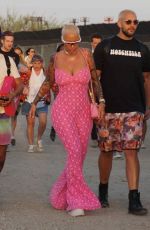 AMBER ROSE at Coachella Valley Music and Arts Festival in Palm Springs 04/13/2018